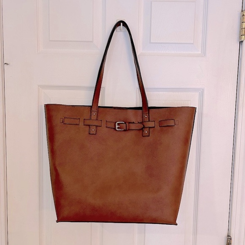 NWOT Large Brown Tote/Laptop Bag